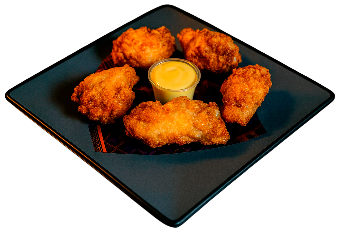 ALITAS POLLO + SALSA MOSTAZA MIEL